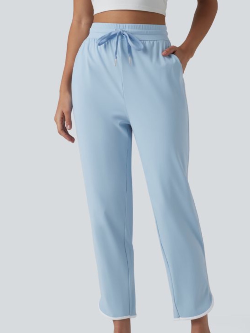 Halara SoftlyZero™ Airy High Waisted Drawstring Curved Hem InstantCool size M